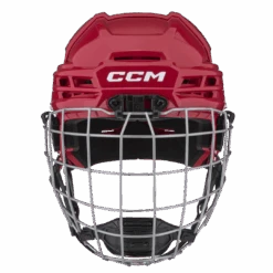 CCM TACKS 70 COMBO HELMET JR -Hockeyausrüstung HT70C RED JR 02