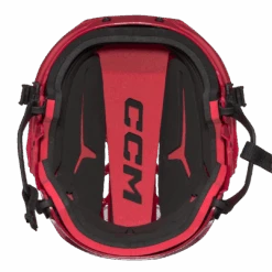 CCM TACKS 70 COMBO HELMET JR -Hockeyausrüstung HT70C RED JR 05